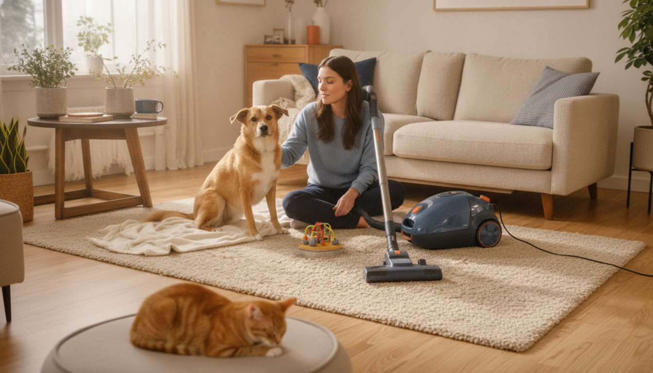 Vacuum Anxiety in Pets: Calm Training for Dogs & Cats